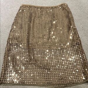 Gold Sequin Skirt